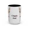 15oz-chipin-mug-dad-black-front 15oz Chipin Dog Dad Mug, Black, front view