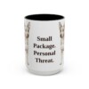 15oz Funny Chipin Mug, Black, front view