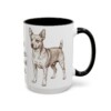 15oz Funny Chipin Mug, Black, right side view