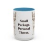 15oz Funny Chipin Mug, Light Blue, front view
