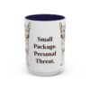 15oz Funny Chipin Mug, Navy, front view