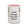 15oz Funny Chipin Mug, Pink, front view