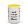 15oz Funny Chipin Mug, Yellow, front view