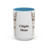 15oz Chipin Dog Mom Mug, Light Blue, front view