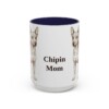 15oz Chipin Dog Mom Mug, Navy, front view