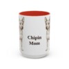 15oz Chipin Dog Mom Mug, Red, front view
