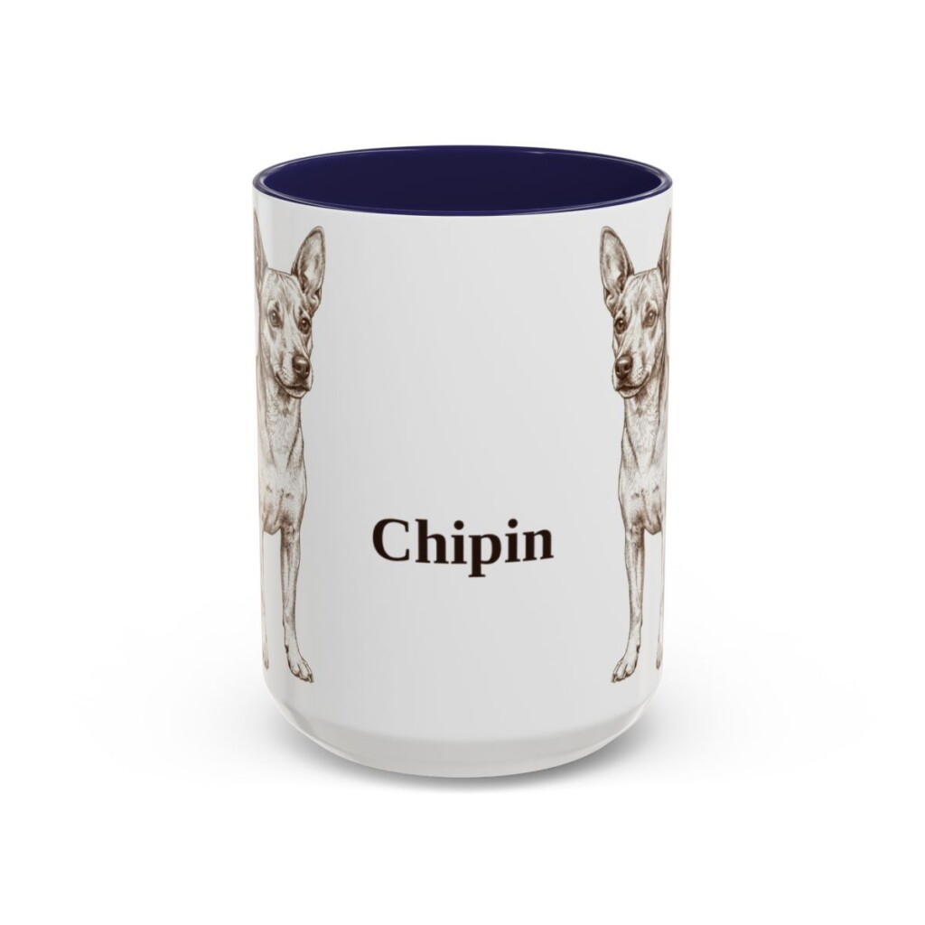 15oz Chipin Mug, Navy, front view
