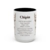 15oz Chipin Mug, Black, front view