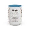 15oz Chipin Mug, Light Blue, front view