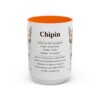 15oz Chipin Mug, Orange, front view