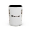 15oz Chiweenie Mug, Black, front view