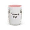 15oz Chiweenie Dog Dad Mug, Pink, front view