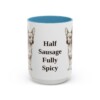 15oz Funny Chiweenie Mug, Light Blue, front view