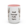 15oz Funny Chiweenie Mug, Pink, front view