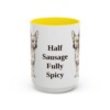15oz Funny Chiweenie Mug, Yellow, front view