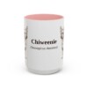 15oz Chiweenie Latin Mug, Pink, front view