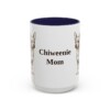15oz Chiweenie Dog Mom Mug, Navy, front view