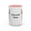 15oz Chiweenie Dog Mom Mug, Pink, front view