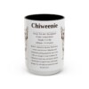 15oz Chiweenie Mug, Black, front view