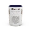 15oz Chiweenie Mug, Navy, front view