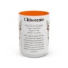 15oz Chiweenie Mug, Orange, front view