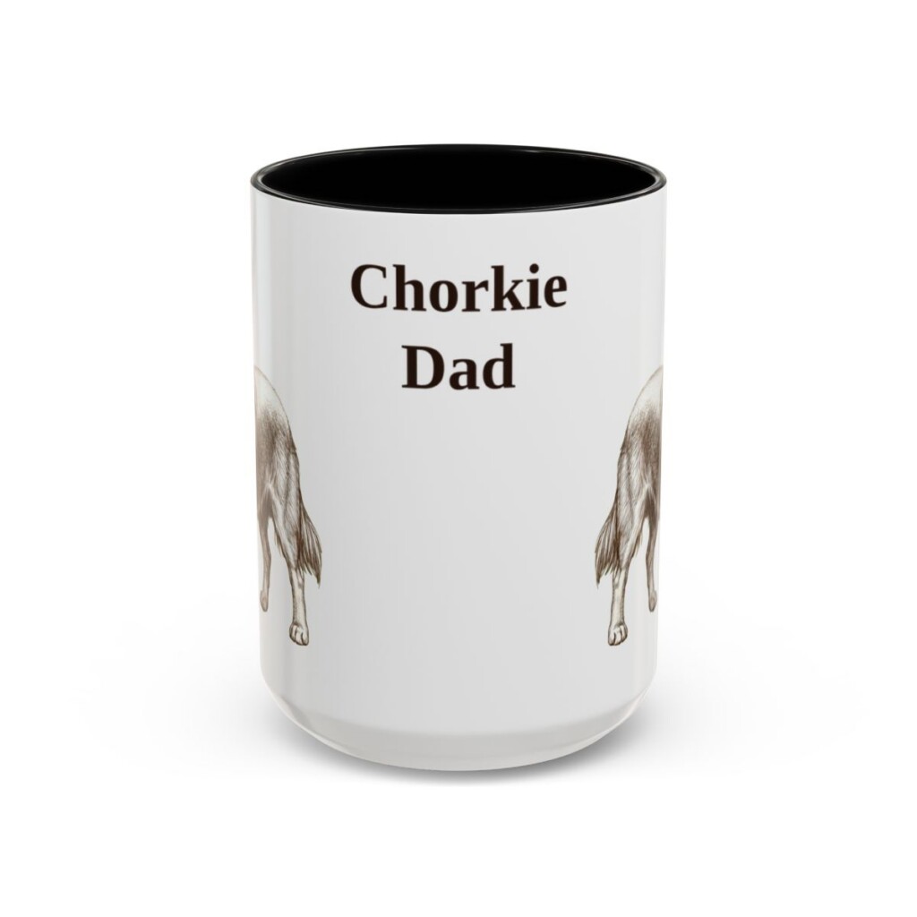 15oz-chorkie-mug-dad-black-front 15oz Chorkie Dog Dad Mug, Black, front view