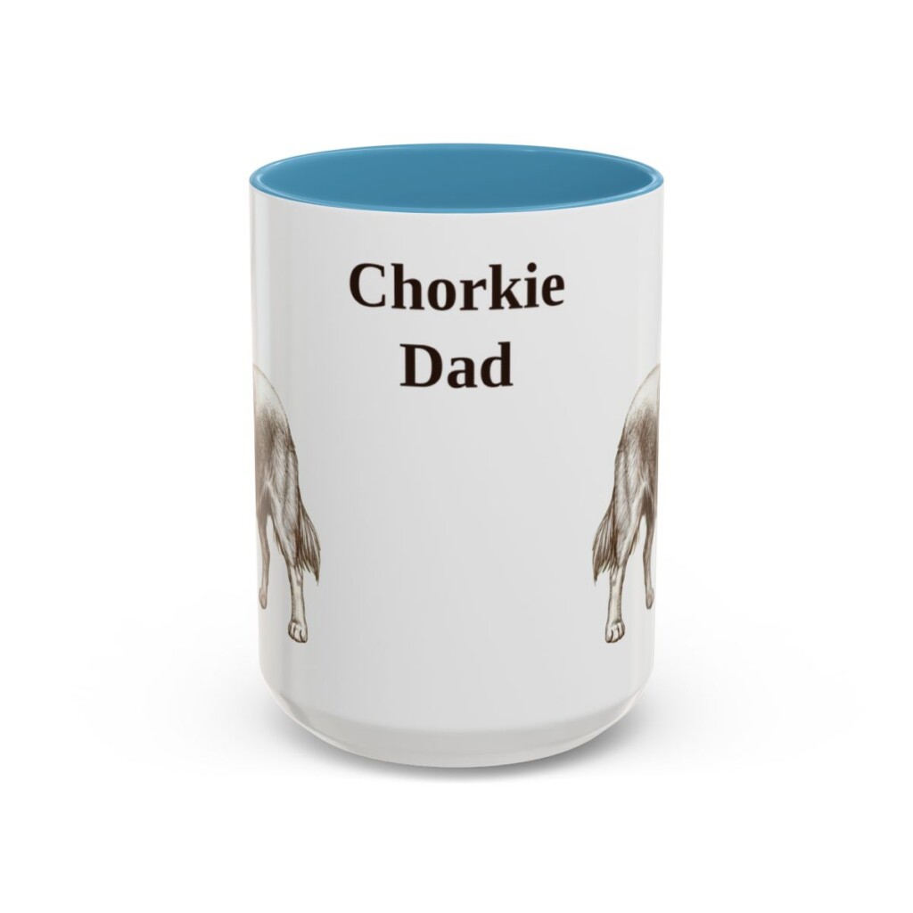 15oz-chorkie-mug-dad-light-blue 15oz Chorkie Dog Dad Mug, Light Blue, front view