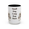 15oz Funny Chorkie Mug, Black, front view