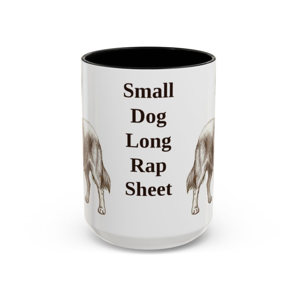 15oz Funny Chorkie Mug, Black, front view