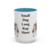 15oz Funny Chorkie Mug, Light Blue, front view