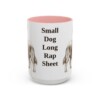 15oz Funny Chorkie Mug, Pink, front view