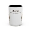 15oz Chorkie Latin Mug, Black, front view