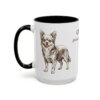 15oz Chorkie Latin Mug, Black, left side view