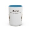 15oz Chorkie Latin Mug, Light Blue, front view