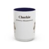 15oz Chorkie Latin Mug, Navy, front view
