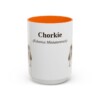 15oz Chorkie Latin Mug, Orange, front view