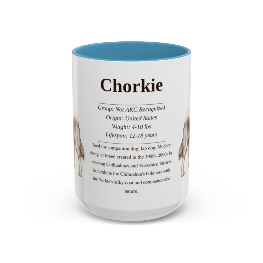 15oz chorkie mug, Light Blue