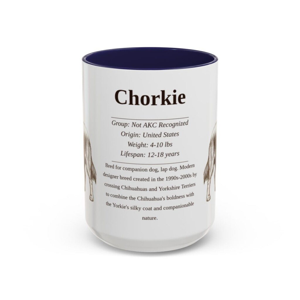 15oz chorkie mug, Navy