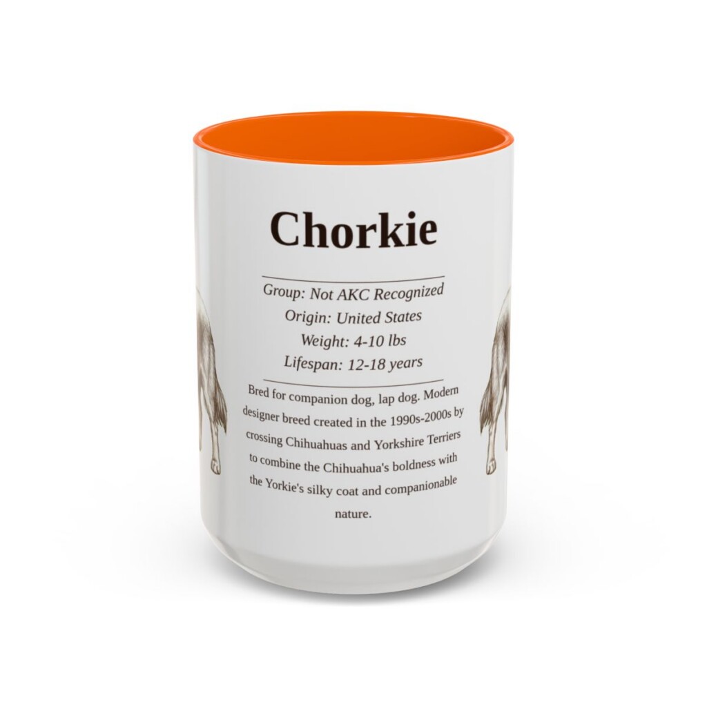 15oz chorkie mug, Orange