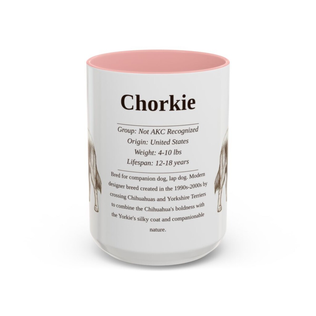 15oz chorkie mug, Pink