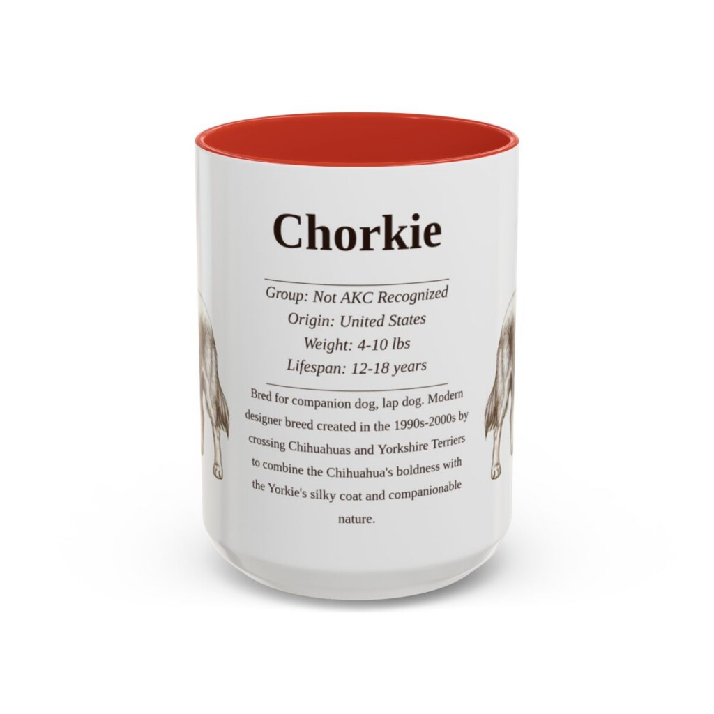 15oz chorkie mug, Red