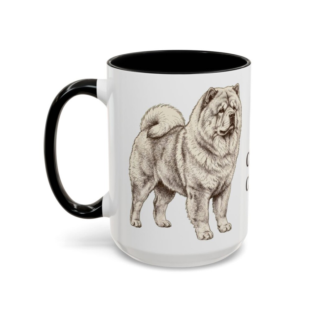 15oz Chow Chow Mug, Black, left side view