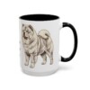15oz Chow Chow Dog Dad Mug, Black, right side view