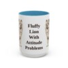15oz Funny Chow Chow Mug, Light Blue, front view