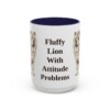 15oz Funny Chow Chow Mug, Navy, front view