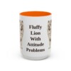 15oz Funny Chow Chow Mug, Orange, front view
