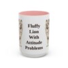 15oz Funny Chow Chow Mug, Pink, front view