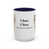 15oz Chow Chow Latin Mug, Navy, front view