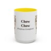 15oz Chow Chow Latin Mug, Yellow, front view