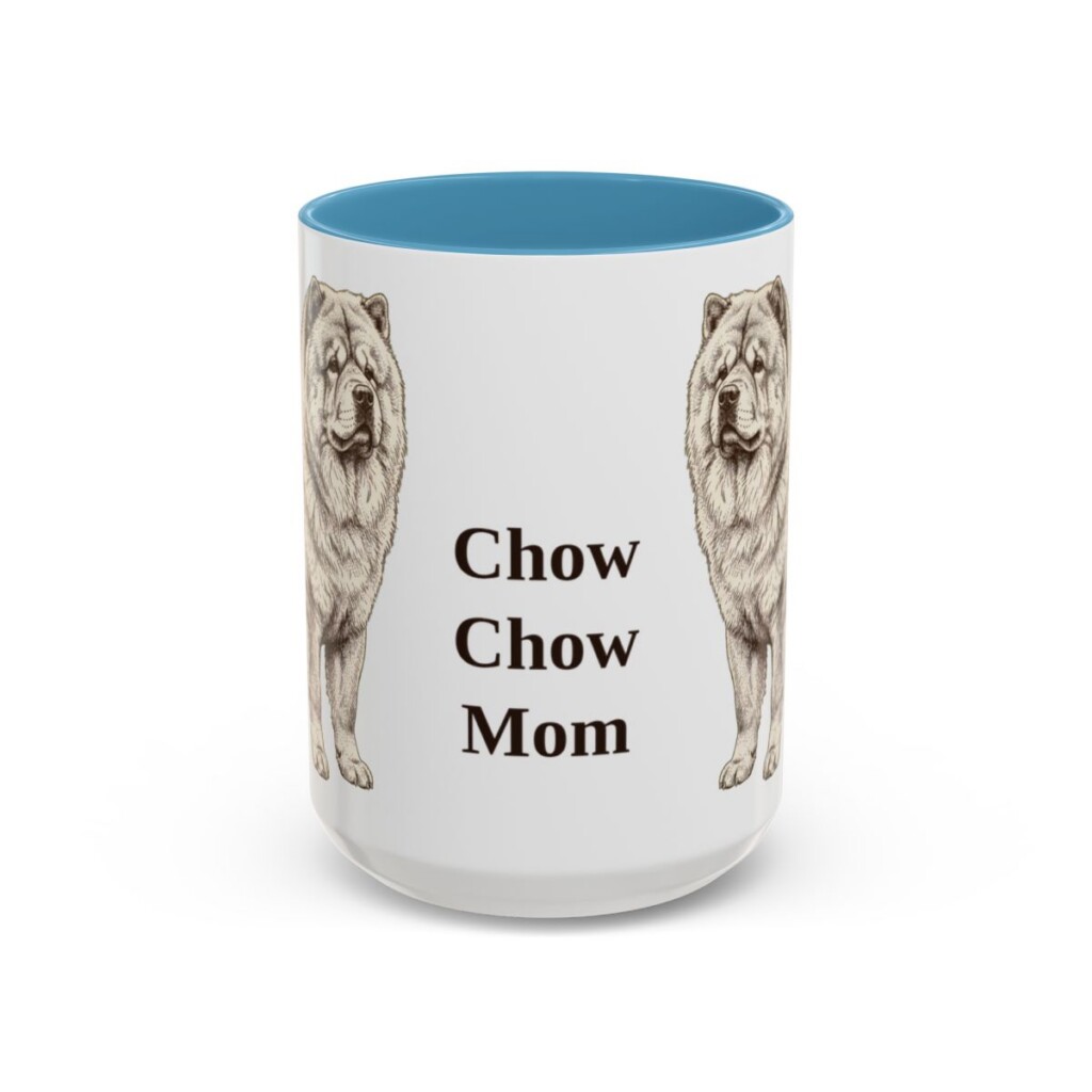 15oz chow chow mug, Light Blue